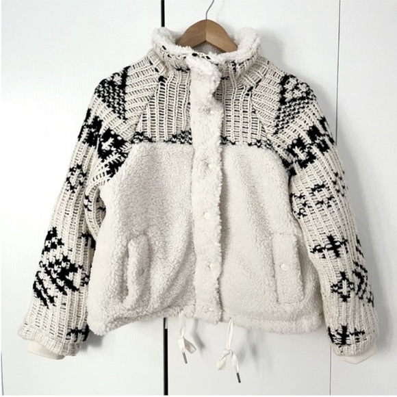 NEW Blank NYC Feeling Cozy Sherpa Sweater Jacket S - Picture 4 of 14